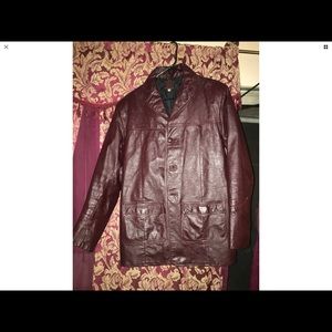 Men’s fight club style leather jacket